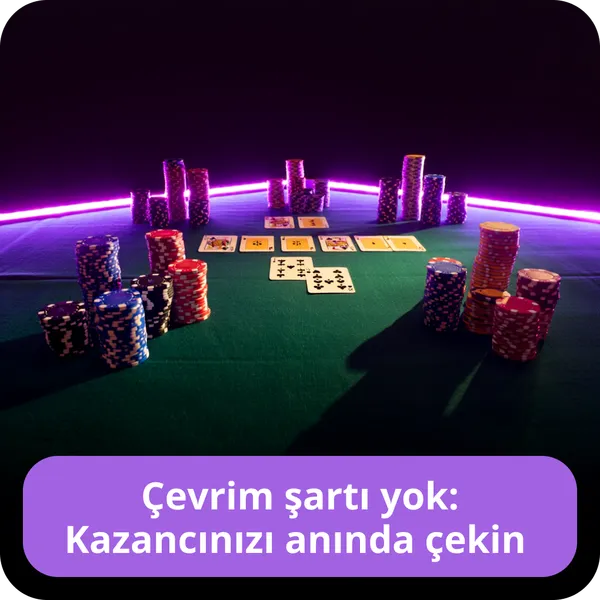 Çevrim şartı yok: Kazancınızı anında çekin